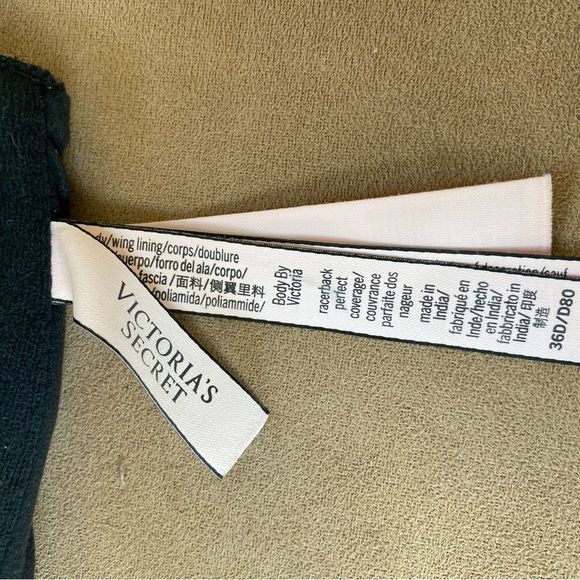 VS Body By Victoria black front close racerback 36 - Picture 4 of 4